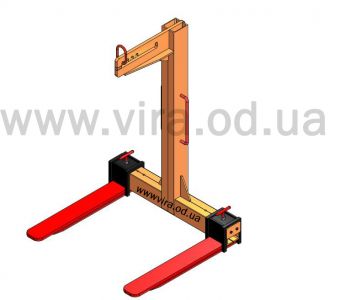 захват для поддонов с раздвижными лапами