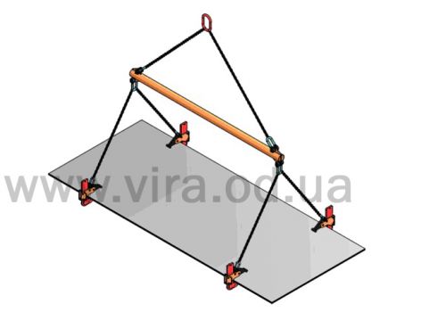 Оснастка для подъема и перемещения пачек листов металла
